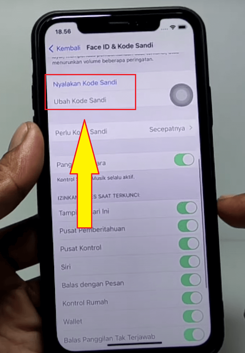 Cara Setting Password di iPhone 3