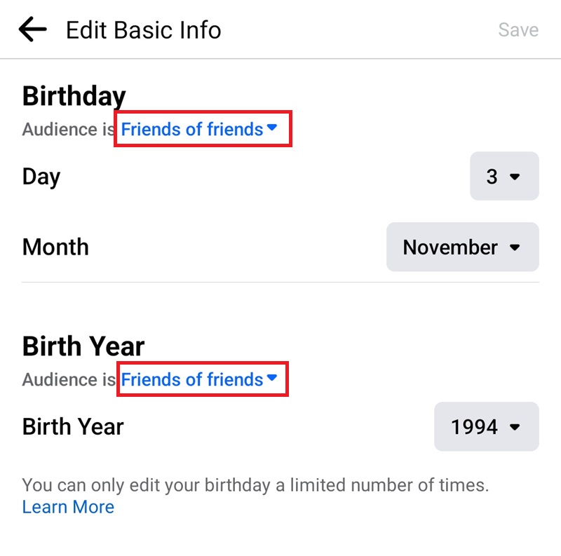 Menghilangkan Kalender Ulang Tahun Facebook Lewat HP 3