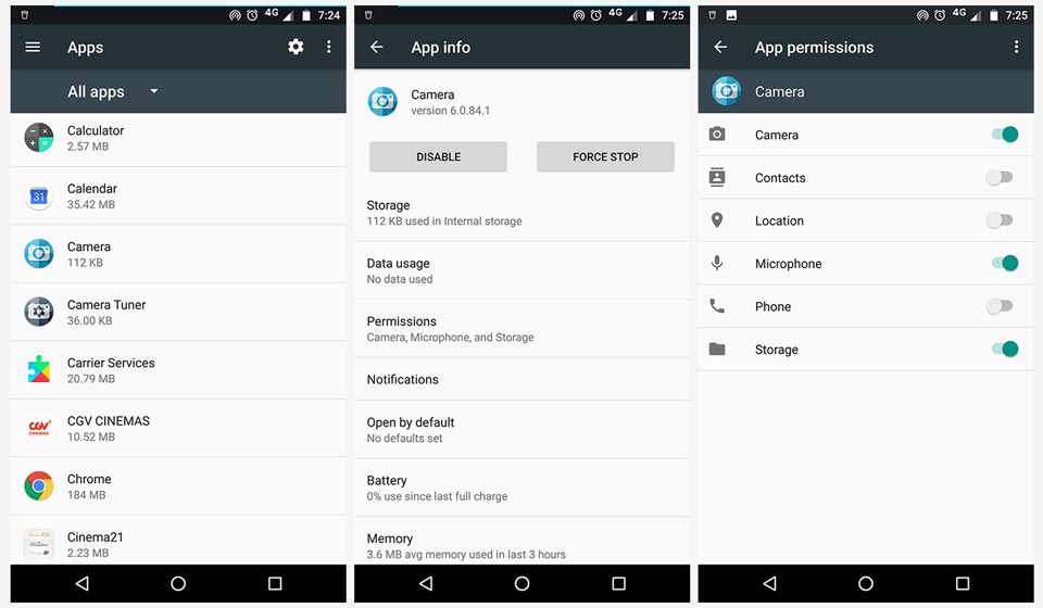 setelan fitur lokasi foto android