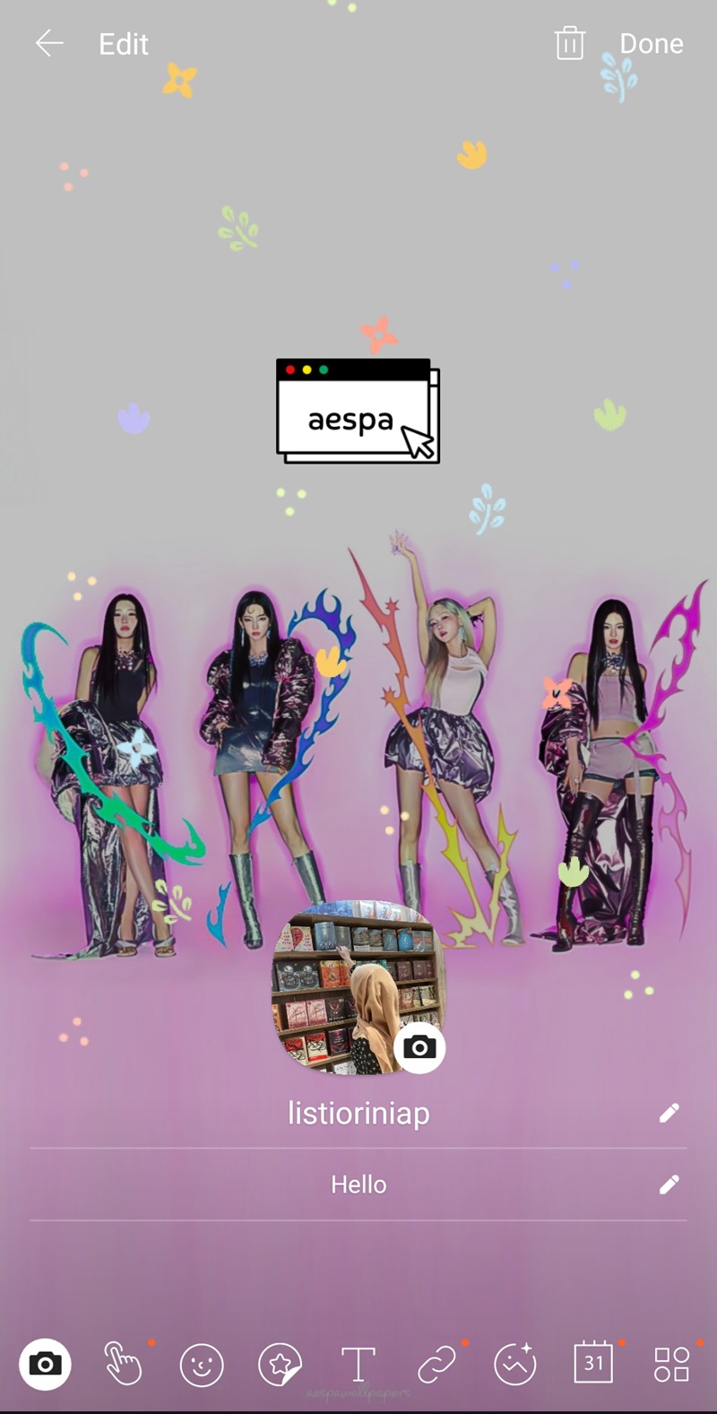 Cara Edit Profil di Kakaotalk 9