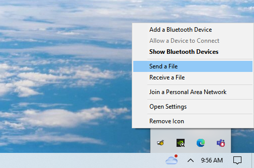 Cara Mengirim File dari Laptop ke HP Melalui Bluetooth - Step 1