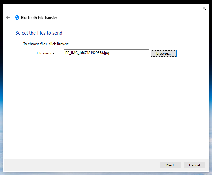 Cara Mengirim File dari Laptop ke HP Melalui Bluetooth - Step 3