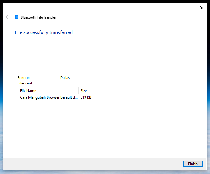 Cara Mengirim File dari Laptop ke HP Melalui Bluetooth - Step 5