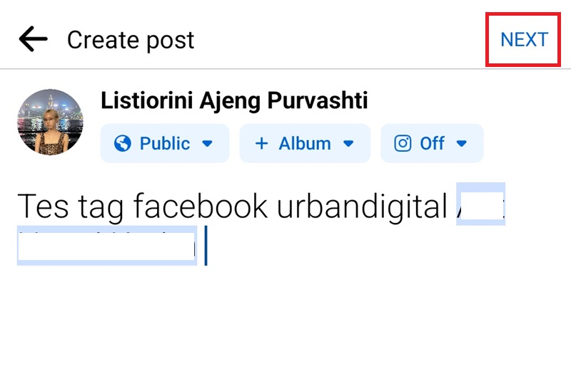 Cara Tag Teman di Facebook Lewat HP 3