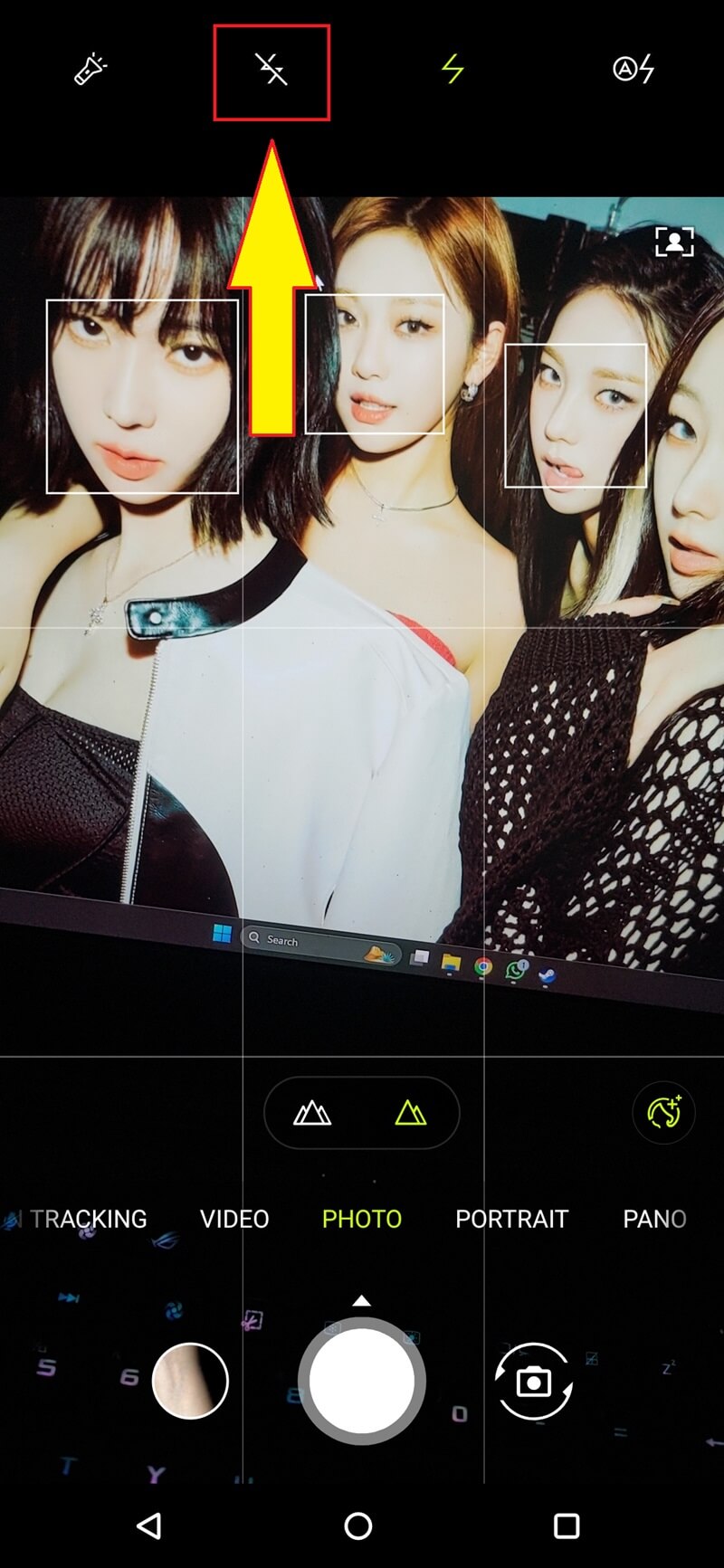 cara mematikan flash kamera ASUS 2