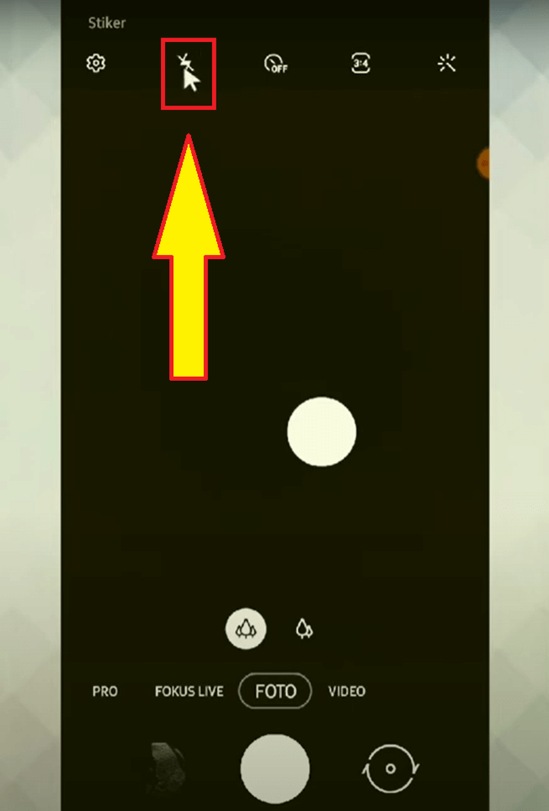 cara mematikan flash kamera Samsung 1