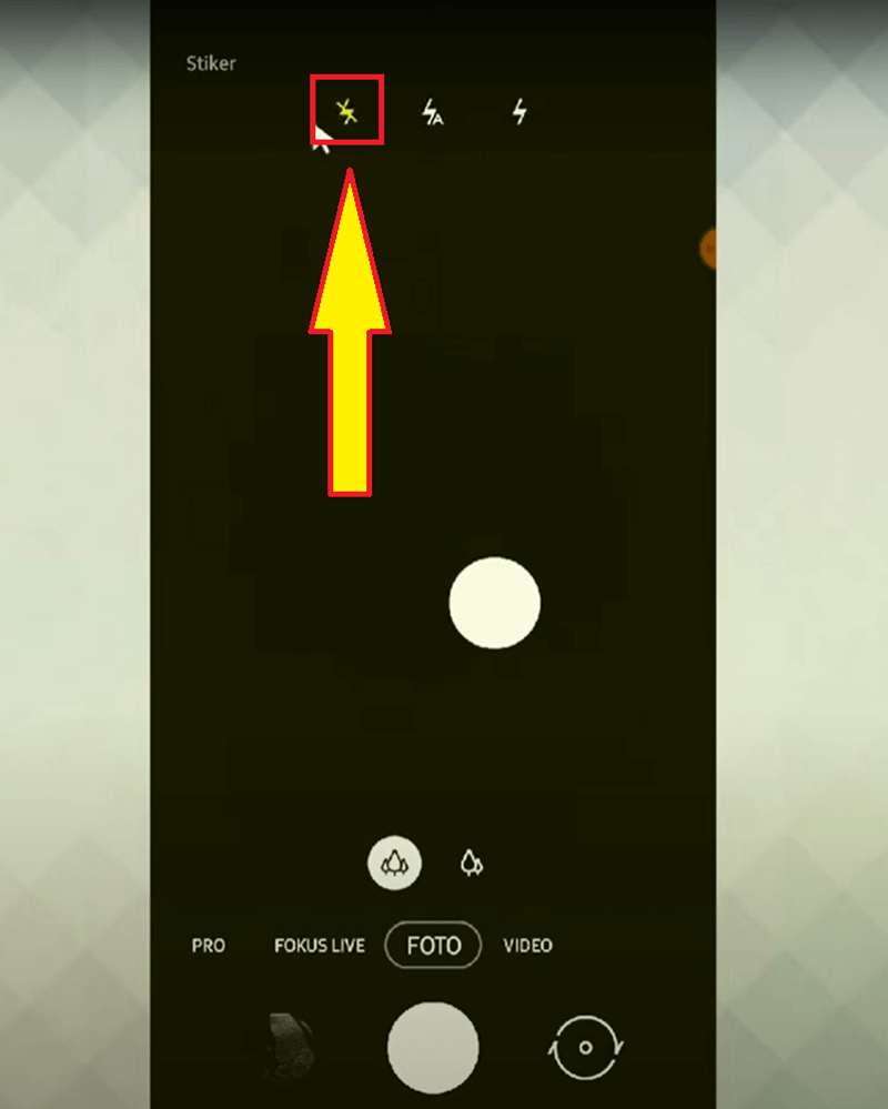 cara mematikan flash kamera Samsung 2