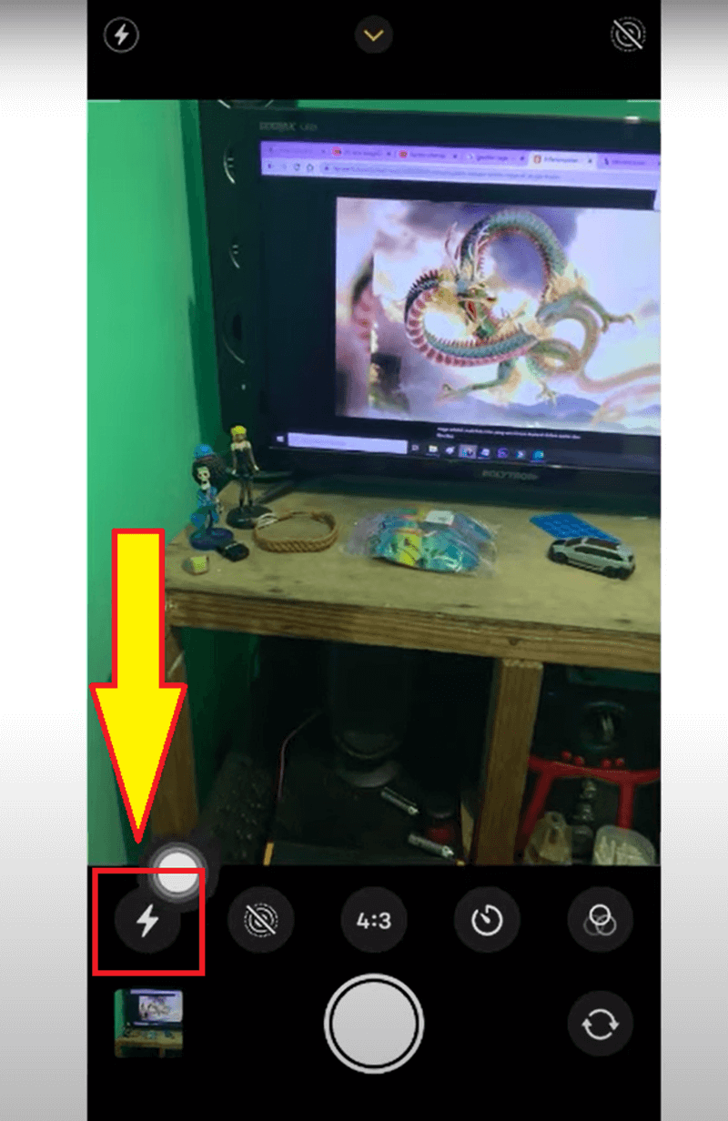 cara mematikan flash kamera iPhone 2