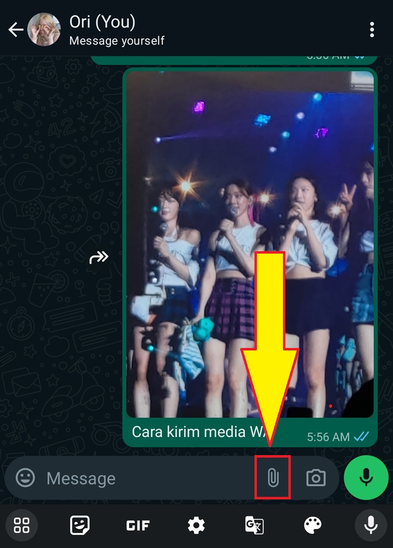 Location Sharing WhatsApp di HP 1