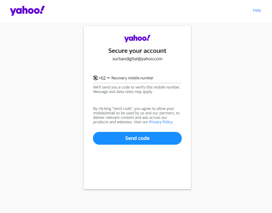 Cara Membuat Akun di Yahoo Mail - Step 3 Part 1