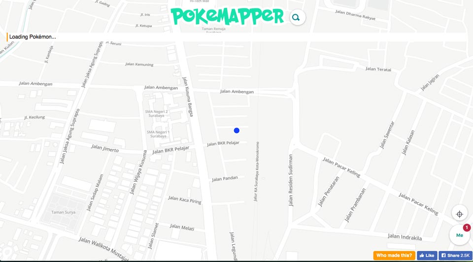 peta lokasi pokemon go pokemapper