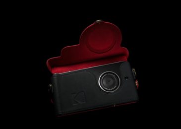 kodak ektra leather bag black