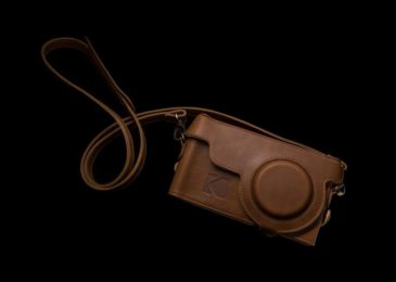 kodak ektra leather bag brown