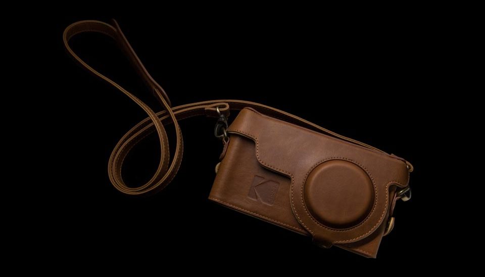 kodak ektra leather bag brown