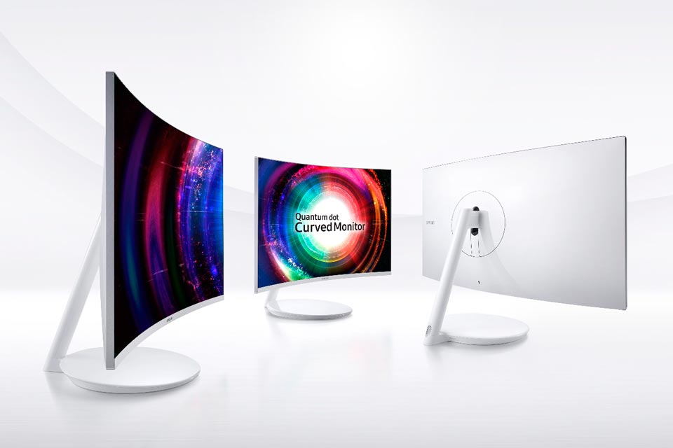 monitor quantum dot curved samsung