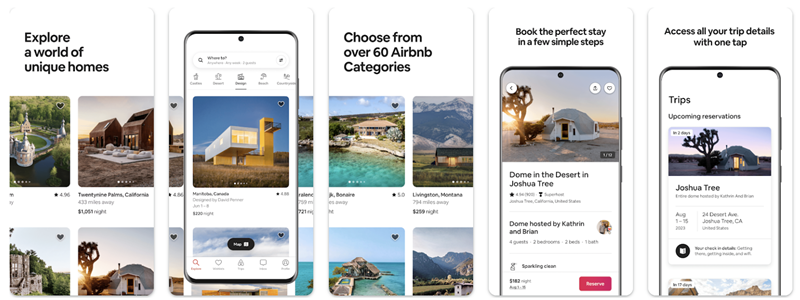 Airbnb - aplikasi travel terbaik