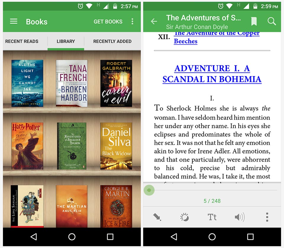 aplikasi ebook android aldiko book reader