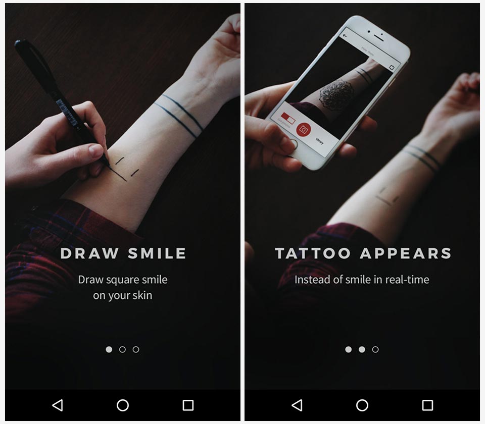aplikasi untuk mencoba desain tato