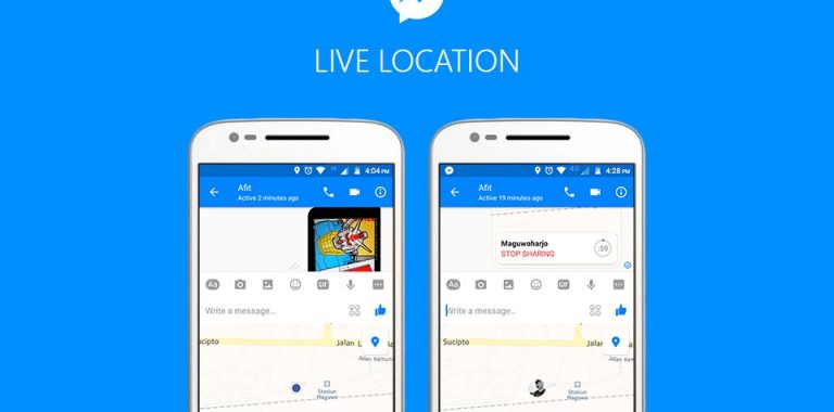 cara menggunakan live location messenger Android