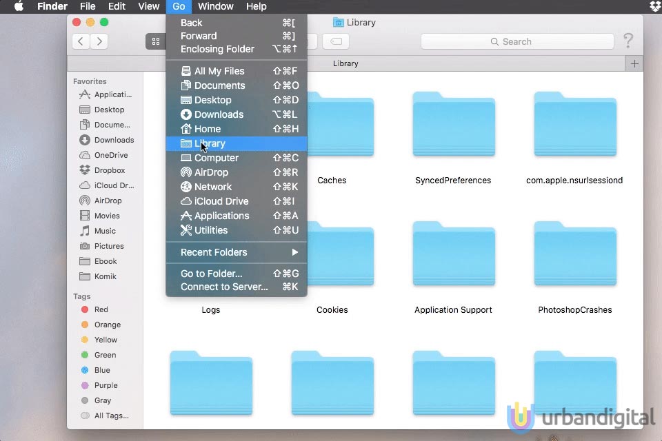 folder preferences di mac
