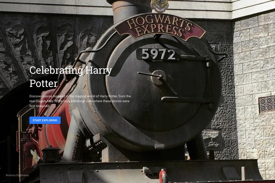 lokasi syuting harry potter di google earth