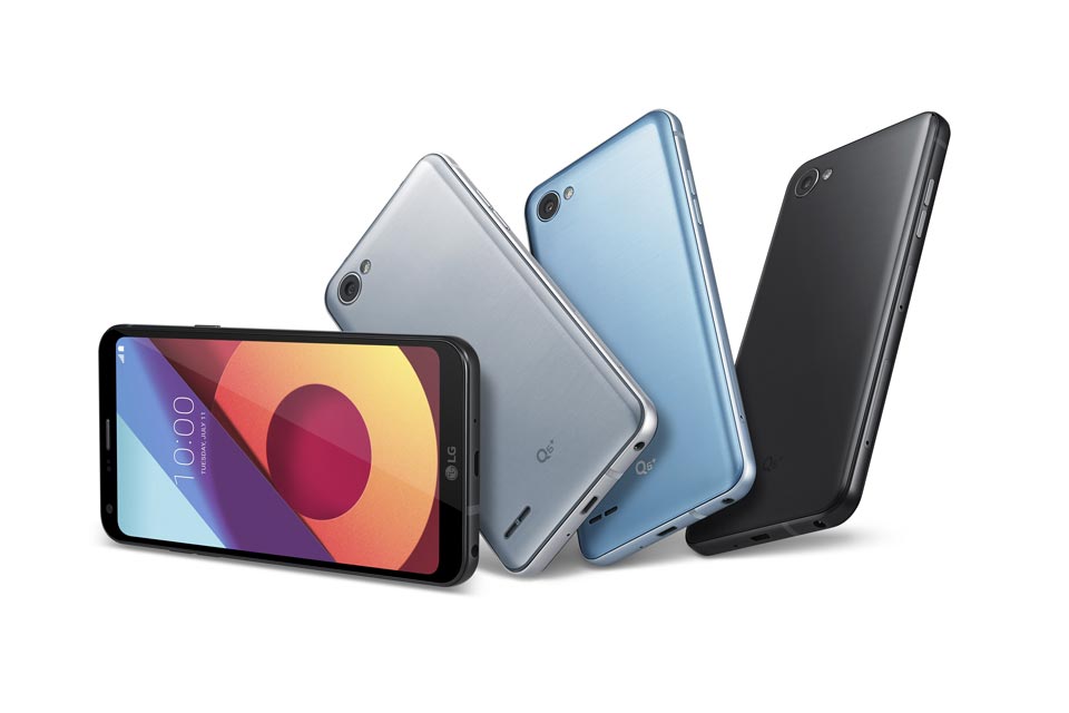 Variasi warna handphone LG Q6