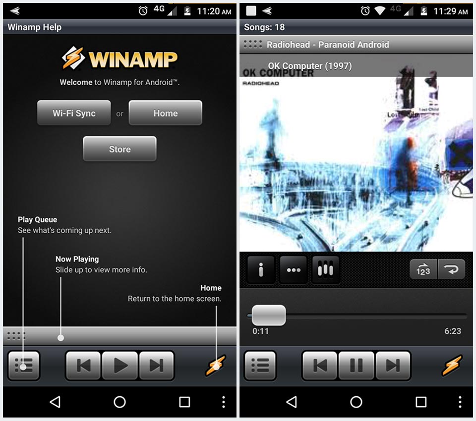 WinAmp for Android
