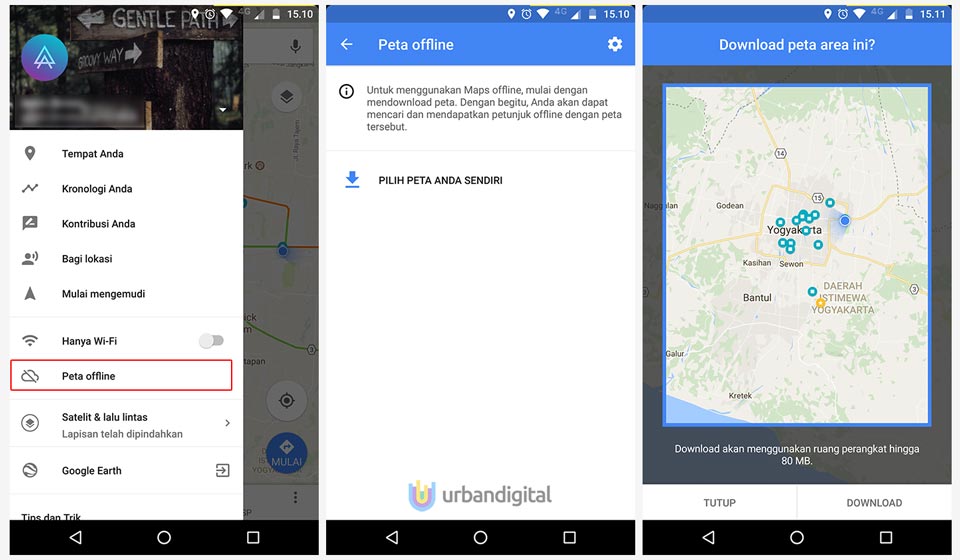 download peta offline google maps