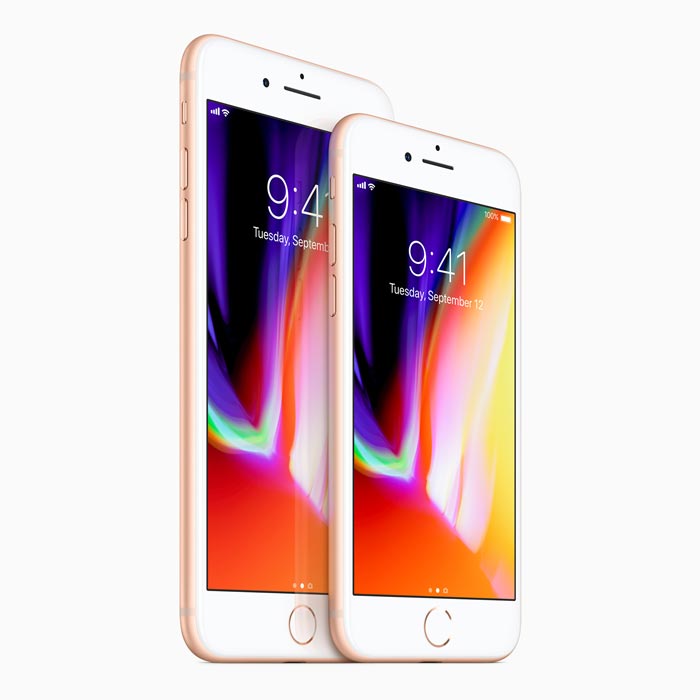 iPhone 8 plus dan iPhone 8 depan