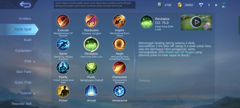 Battle Spells yang Cocok