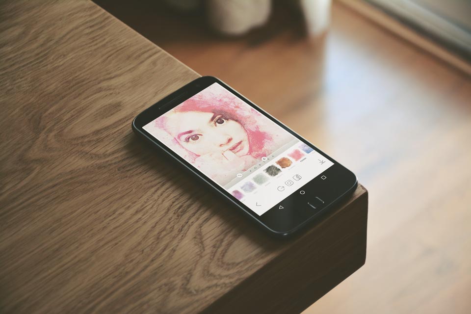 buat foto seperti lukisan di handphone