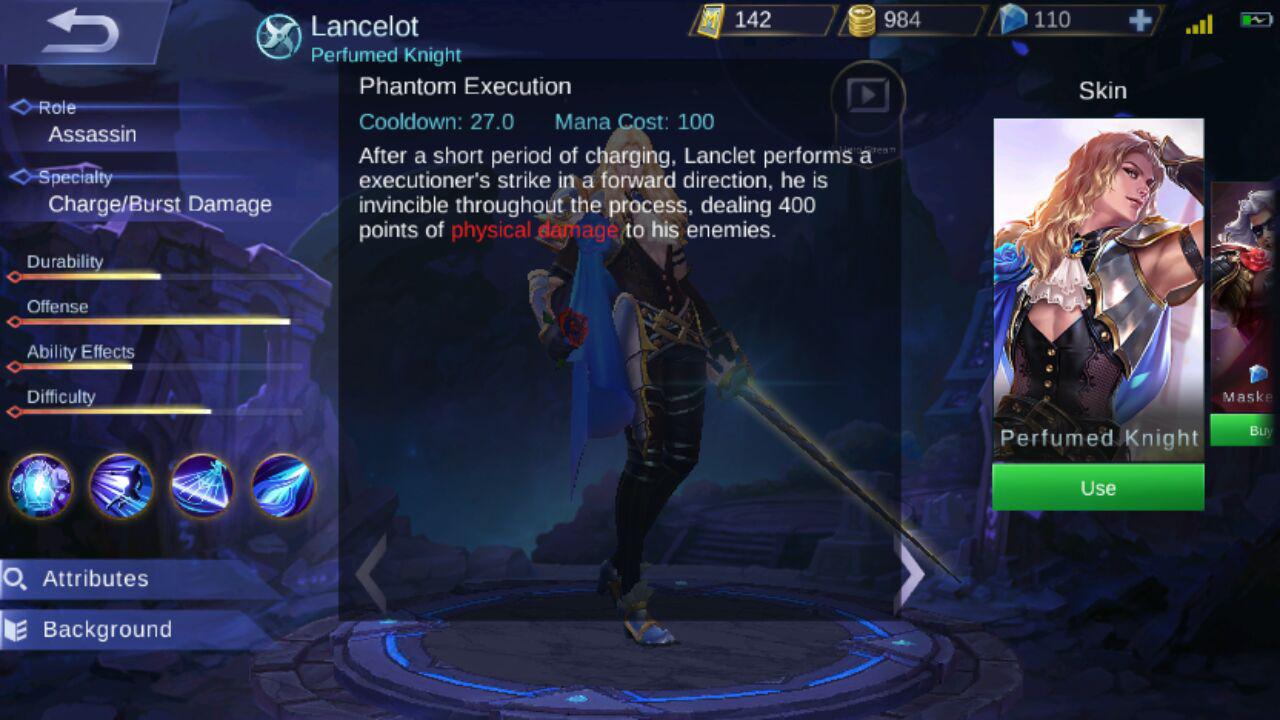 Hero Mobile Legends Lancelot