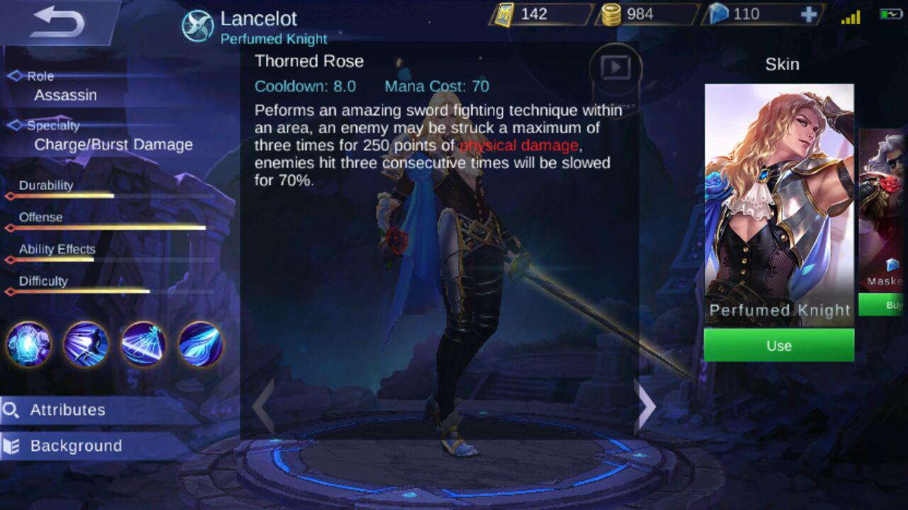Hero Mobile Legends Lancelot