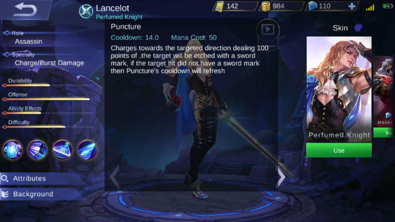 Lancelot, Hero Over Power di Mobile Legends