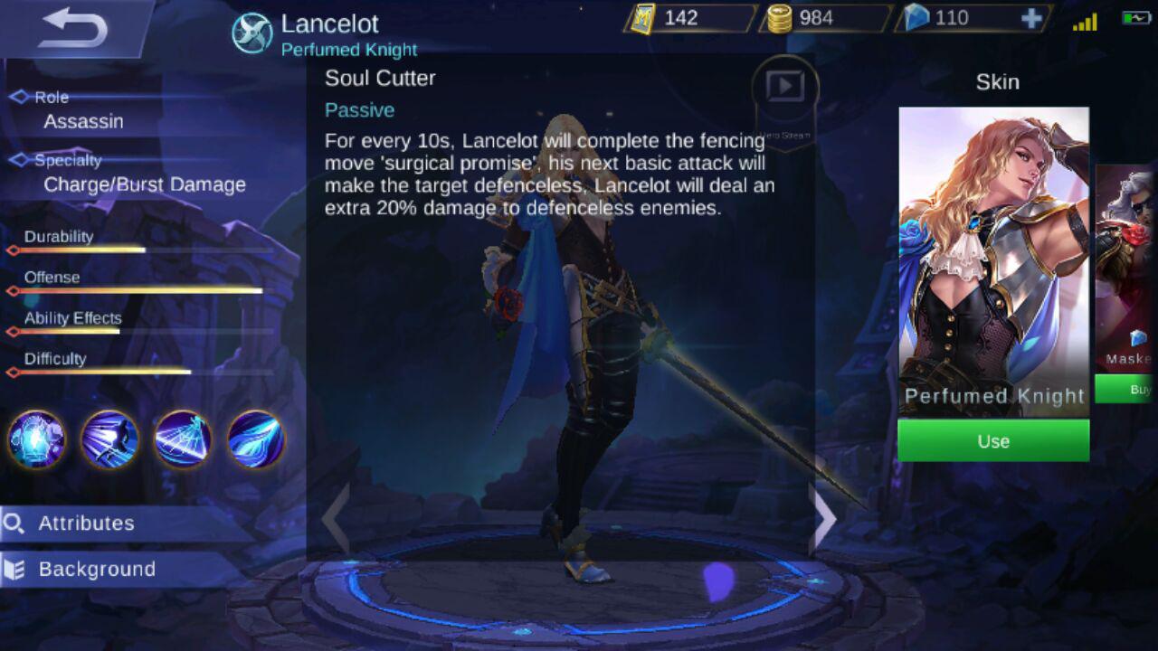Lancelot, Hero Over Power di Mobile Legends