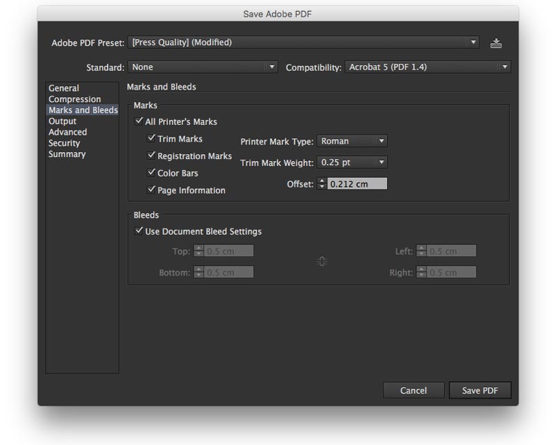 menyimpan format pdf dari adobe illustrator
