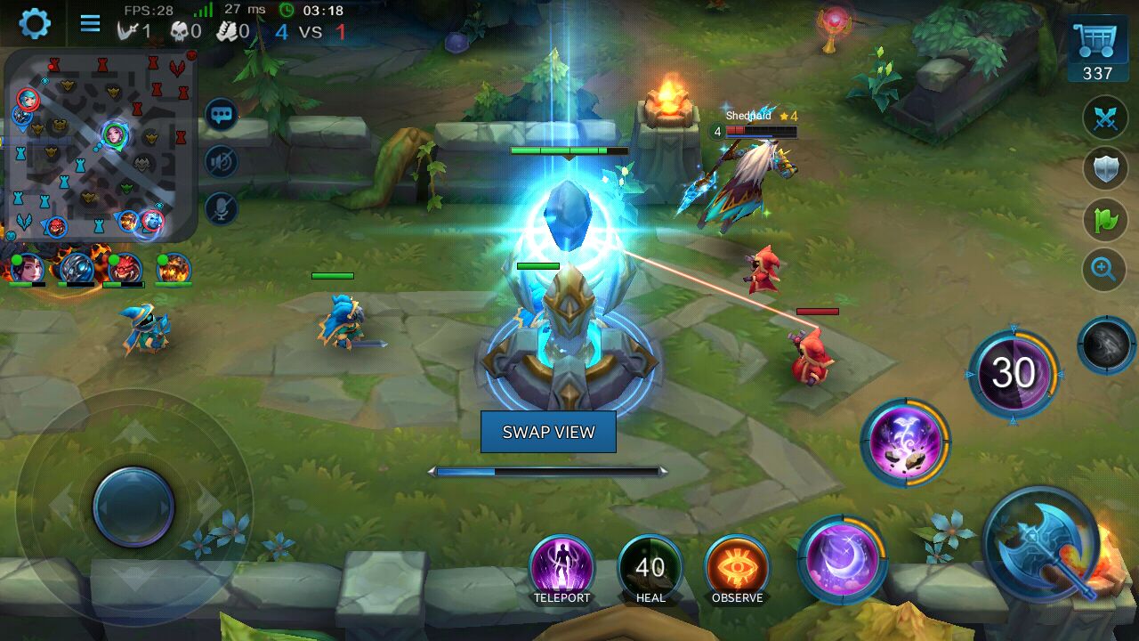teleport di heroes evolved