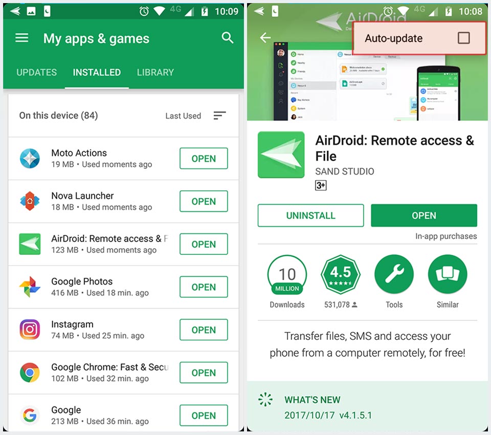 matikan auto update aplikasi tertentu
