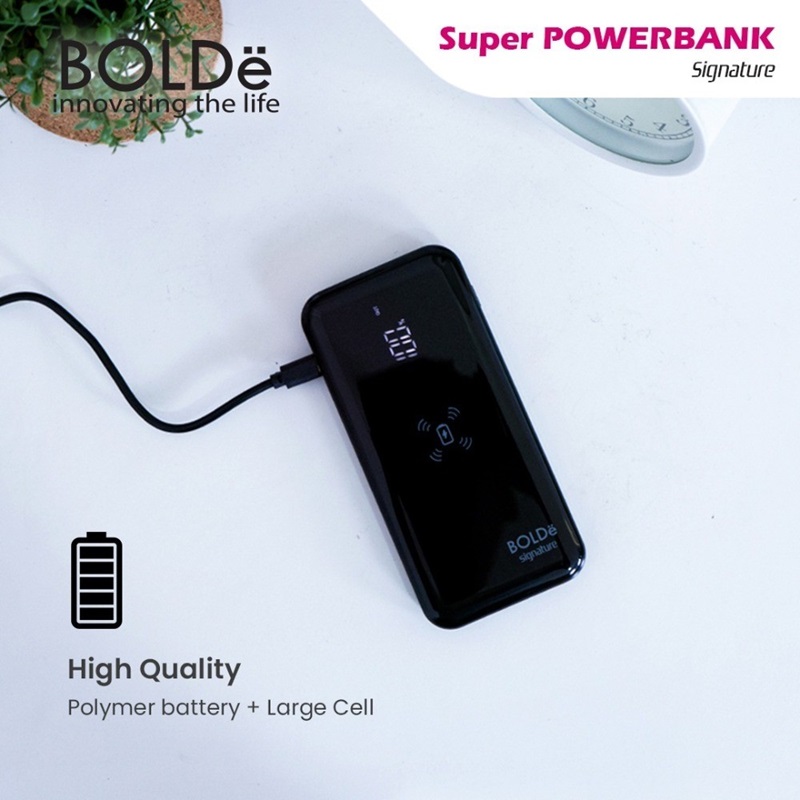 BOLDe Super Power Bank Signature Wireless + LED