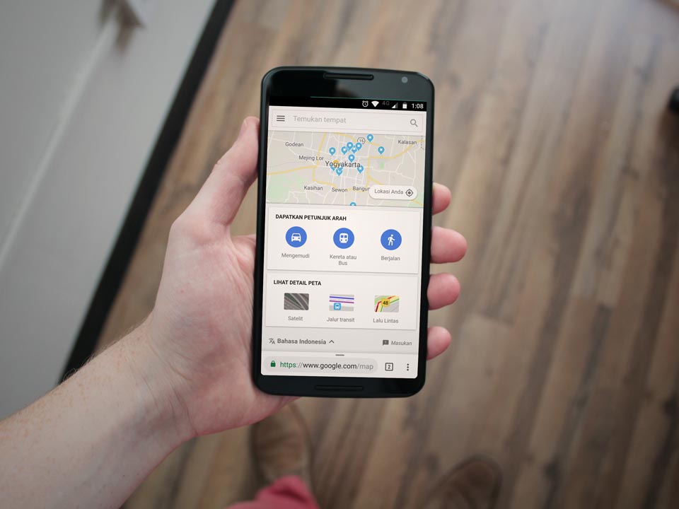 google maps go di browser
