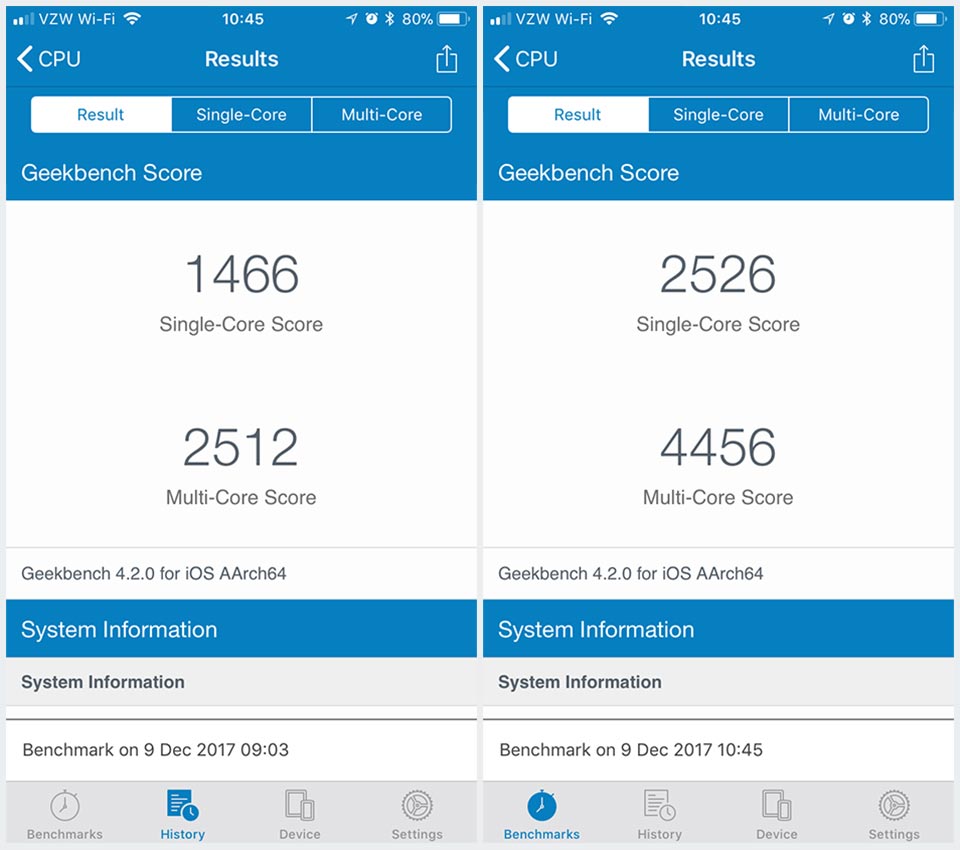 perbandingan sebelum dan sesudah ganti baterai penyebab iphone lemot