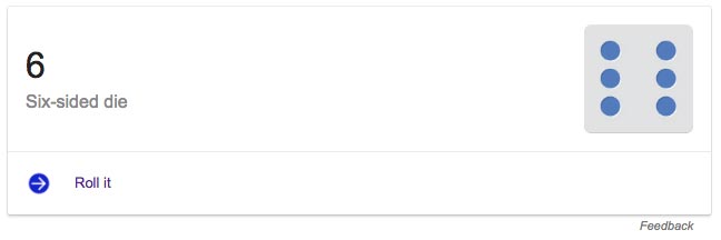lempar dadu google