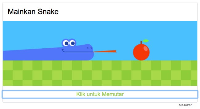 main snake di google