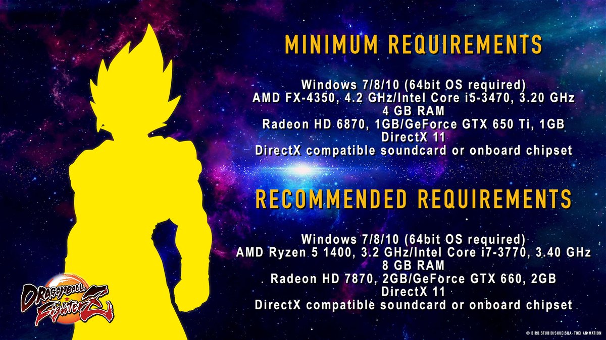 Pengumuman Minimum Requirements untuk Dragon Ball FighterZ dan Bonus Pre-Order