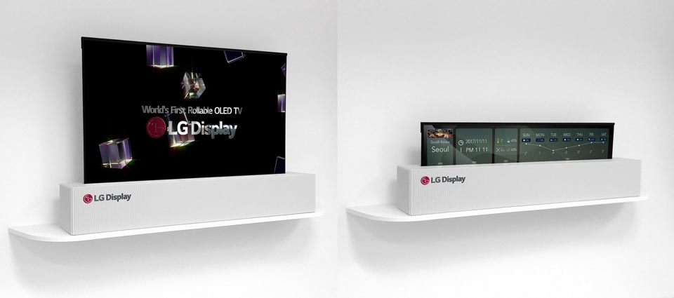 LG Display rollable oled tv