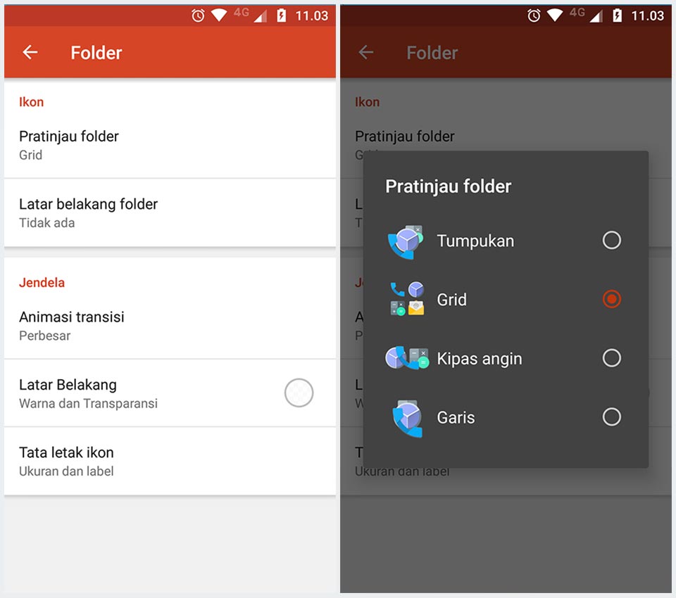 folder aplikasi nova ios