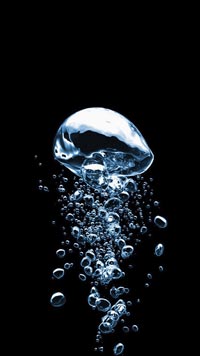wallpaper iOS 10.3.3 water bubble