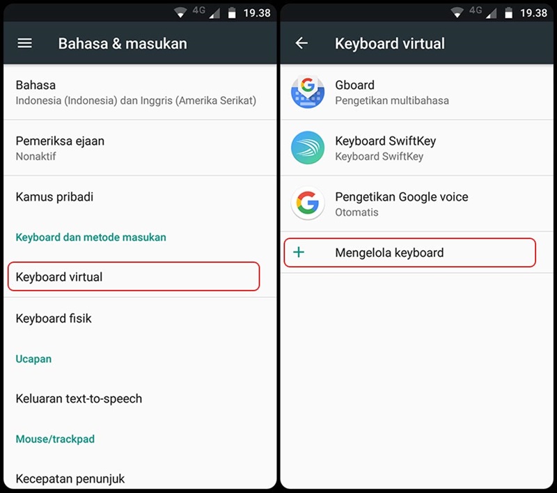 Cara Menghilangkan Notifikasi Ubah Keyboard Android