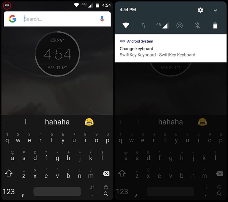 Fungsi Notifikasi Ubah Keyboard Android