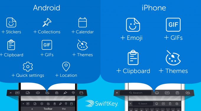 Fitur Toolbar Swiftkey di Android dan iOS